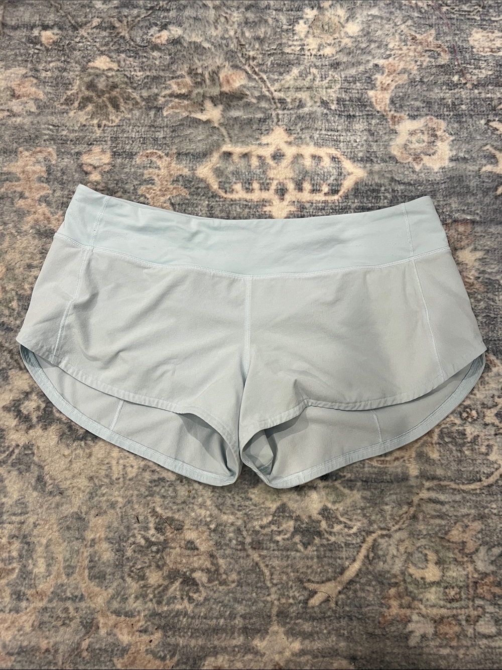 Lululemon Light Blue Women's Athletic Running Shorts size 8.